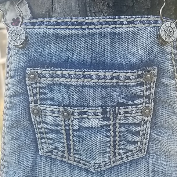 Denim Overall Shorts - Picture 7 of 8